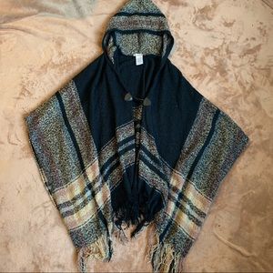 Warm Winter Poncho Cape